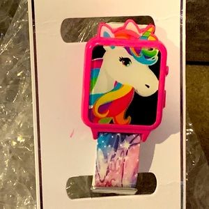 JUSTICE UNICORN LIGHT UP WATCH NEW